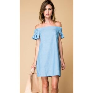 Dinner Date Dress- Chambray